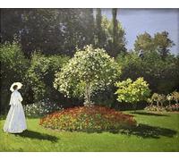 XcBAIHOUD Pinturas Famosas Abstracto Cuadro Pinturas Murales Signora in giardino' di Claude Monet para Regalo 60x90cm