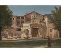 XcBAIHOUD Pinturas Famosas Abstracto Cuadro Pinturas Murales un tratto della Via Sacra della Chiesa dei Santi Cosma e Damiano di Cw Eckersberg para Regalo 60x90cm
