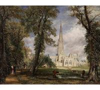XcBAIHOUD Pinturas Famosas Figura Pintura Famosos Cuadros Cattedrale di Salisbury dal giardino dei vescovi di John Constable para Regalo 60x90cm