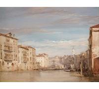 XcBAIHOUD Pinturas Famosas Figura Pintura Famosos Cuadros il Canalguardando verso Rialto di Richard Parkes Bonington para Regalo 60x90cm