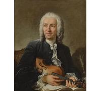 XcBAIHOUD Pinturas Famosas Figura Pintura Famosos Cuadros Ritratto del compositore Francesco Geminiani di François Boucher para Regalo 60x90cm