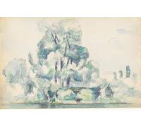 XcBAIHOUD Pinturas Famosas Figura Pintura Famosos Cuadros Rive della Senna a Médan di Paul Cézanne para Regalo 60x90cm