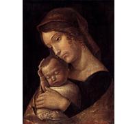 XcBAIHOUD Pinturas Famosas Lienzo con Imagen Impresion Lienzo Dama con Bambino addormentato di Andrea Mantegna para Regalo 60x90cm