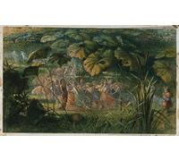 XcBAIHOUD Pinturas Famosas Lienzo con Imagen Impresion Lienzo Danza in una radura di Richard Doyle para Regalo 60x90cm