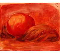 XcBAIHOUD Pinturas Famosas Lienzo con Imagen Impresion Lienzo Frutta con foglia di Pierre Auguste Renoir para Regalo 60x90cm