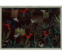 XcBAIHOUD Pinturas Famosas Lienzo con Imagen Impresion Lienzo Il giardino degli uccelli di Paul Klee para Regalo 60x90cm