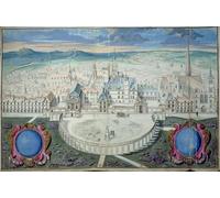 XcBAIHOUD Pinturas Famosas Lienzo con Imagen Impresion Lienzo il Palazzo dei Duchi di Borgogna a Digione prima del restauro di Jules Hardouin Mansart para Regalo 60x90cm