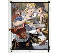 XcBAIHOUD Pinturas Famosas Lienzo con Imagen Impresion Lienzo Lemuel Gulliver es repintado de un plato en el que se cayó por Henri Jules Jean Geoffroy para Regalo 60x90cm