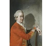 XcBAIHOUD Pinturas Famosas Lienzo con Imagen Impresion Lienzo Ritratto del secondo conte di Clanbrassil a mezzo busto con cappotto rosso di Jean Étienne Liotard para Regalo 60x90cm
