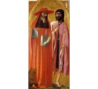 XcBAIHOUD Pinturas Famosas Lienzo con Imagen Impresion Lienzo San Girolamo e San Govannis Battista di Masaccio para Regalo 60x90cm