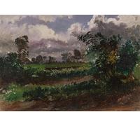 XcBAIHOUD Pinturas Famosas Lienzo con Imagen Impresion Lienzo una vista sul giardino degli artisti dalla sua casa a Exmouth Devsnshire di Danby para Regalo 60x90cm