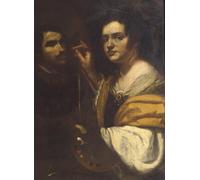 XcBAIHOUD Pinturas Famosas Lienzo Imagen Lienzo Murales Autoritratto di Artemisia Gentileschi para Regalo 60x90cm