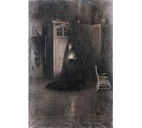 XcBAIHOUD Pinturas Famosas Lienzo Imagen Lienzo Murales Buona notte di Carl Larsson para Regalo 60x90cm