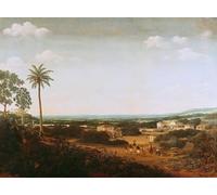 XcBAIHOUD Pinturas Famosas Lienzo Imagen Lienzo Murales Casa di un nobile portoghese in Brasile di Frans Post para Regalo 60x90cm