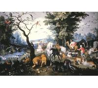 XcBAIHOUD Pinturas Famosas Lienzo Imagen Lienzo Murales Gli animali entrano nell'arca di Noè di Jan il Vecchio Brueghel para Regalo 60x90cm