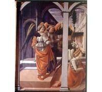XcBAIHOUD Pinturas Famosas Lienzo Imagen Lienzo Murales il Particolare Annunciazione dei Due Angeli di Fra Filippo Lippi para Regalo 60x90cm