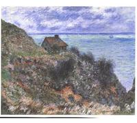 XcBAIHOUD Pinturas Famosas Lienzo Imagen Lienzo Murales La cabina del doganiere a Pourville di Claude Monet para Regalo 60x90cm