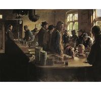 XcBAIHOUD Pinturas Famosas Mural Pintura Cuadros Popular a I vettovagliatori quando non si pesca di Peder Severinese Krøyer para Regalo 60x90cm