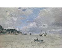 XcBAIHOUD Pinturas Famosas Mural Pintura Cuadros Popular il Faro Ospizio di Claude Monet para Regalo 60x90cm