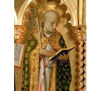 XcBAIHOUD Pinturas Famosas Mural Pintura Cuadros Popular la Pala di Perugia Lato raffigurante San Nicola di Bari del Beato Angelico para Regalo 60x90cm