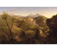 XcBAIHOUD Pinturas Famosas Mural Pintura Cuadros Popular la Valle e il Tempio di Segestae Sicilia di Thomas Cole para Regalo 60x90cm