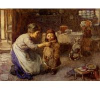 XcBAIHOUD Pinturas Famosas Mural Pintura Cuadros Popular Questo è il modo in cui andiamo a scuola di John Henry Henshall para Regalo 60x90cm