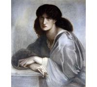XcBAIHOUD Pinturas Famosas Mural Pintura Cuadros Popular Studio per la donna della finestra di Dante Gabriel Charles Rossetti para Regalo 60x90cm