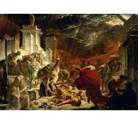 XcBAIHOUD Pinturas Famosas Mural Pintura Cuadros Popular Ultimi giorni di Pompei agosto Th Ad di Karl Pavlovich Bryullov para Regalo 60x90cm
