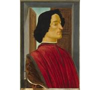 XcBAIHOUD Reproducción de lienzo Abstracto Cuadro Pinturas Murales Giuliano De' Medici di Sandro Botticelli para Decoración de Paredes 60x90cm