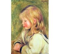 XcBAIHOUD Reproducción de lienzo Abstracto Cuadro Pinturas Murales il Bambino in camicia bianca che legge di Pierre Auguste Renoir para Decoración de Paredes 60x90cm