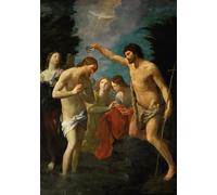 XcBAIHOUD Reproducción de lienzo Abstracto Cuadro Pinturas Murales il Battesimo di Cristo dalla pittura d'epoca para Decoración de Paredes 60x90cm