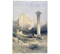 XcBAIHOUD Reproducción de lienzo Abstracto Cuadro Pinturas Murales il Dromos o Sala Centrale delTempio di Amon Karnak di David Roberts para Decoración de Paredes 60x90cm