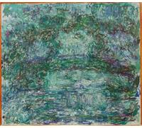 XcBAIHOUD Reproducción de lienzo Abstracto Cuadro Pinturas Murales il ponte giapponese di Claude Monet para Decoración de Paredes 60x90cm