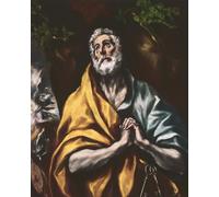 XcBAIHOUD Reproducción de lienzo Abstracto Cuadro Pinturas Murales il San Pietro pentito di El Greco para Decoración de Paredes 60x90cm