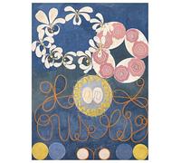 XcBAIHOUD Reproducción de lienzo Abstracto Cuadro Pinturas Murales le dieci più grandi infanze di Hilma Af Klint para Decoración de Paredes 60x90cm