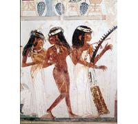 XcBAIHOUD Reproducción de lienzo Abstracto Cuadro Pinturas Murales Musicisti Tomba di Nakht Th Dinastia Necropoli di Gournah Egitto dal famoso artista para Decoración de Paredes 60x90cm