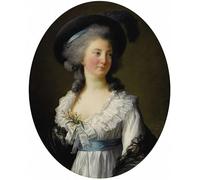 XcBAIHOUD Reproducción de lienzo Abstracto Cuadro Pinturas Murales Ritratto della principessa Elzbieta Izabela Lubomirska di Elisabeth Louise Vigee Lebrun para Decoración de Paredes 60x90cm