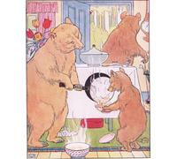 XcBAIHOUD Reproducción de lienzo Figura Pintura Famosos Cuadros Ha versato il porridge in una ciotola di Leonard Leslie Brooke para Decoración de Paredes 60x90cm
