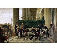 XcBAIHOUD Reproducción de lienzo Figura Pintura Famosos Cuadros il Cerchio della Rue Royale Paris di Jacques para Decoración de Paredes 60x90cm