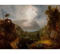 XcBAIHOUD Reproducción de lienzo Figura Pintura Famosos Cuadros il re della tempesta di Cole para Decoración de Paredes 60x90cm