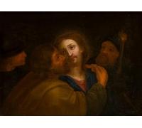 XcBAIHOUD Reproducción de lienzo Figura Pintura Famosos Cuadros Il tradimento di Cristo del Guercino para Decoración de Paredes 60x90cm