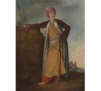 XcBAIHOUD Reproducción de lienzo Figura Pintura Famosos Cuadros Ritratto di Richard Cosway para Decoración de Paredes 60x90cm