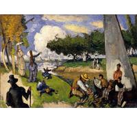 XcBAIHOUD Reproducción de lienzo Lienzo con Imagen Impresion Lienzo i Pescatori di Paul Cézanne para Decoración de Paredes 60x90cm