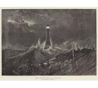 XcBAIHOUD Reproducción de lienzo Lienzo con Imagen Impresion Lienzo il faro di Eddystone di Mallord William Turner para Decoración de Paredes 60x90cm