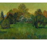 XcBAIHOUD Reproducción de lienzo Lienzo con Imagen Impresion Lienzo il Giardino del Poeta di Vincent Van Gogh para Decoración de Paredes 60x90cm