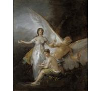 XcBAIHOUD Reproducción de lienzo Lienzo con Imagen Impresion Lienzo La Verite Le Temps Et L'histoire Verità Tempo E Storia Di Francisco De Goya para Decoración de Paredes 60x90cm