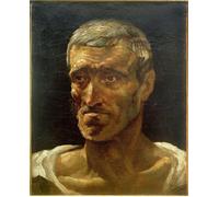 XcBAIHOUD Reproducción de lienzo Lienzo con Imagen Impresion Lienzo Testa di naufrago di Theodore Gericault para Decoración de Paredes 60x90cm