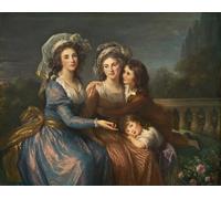 XcBAIHOUD Reproducción de lienzo Lienzo Imagen Lienzo Murales la Mrchesas De Pezay e la Mrchesas De Rougé di Elisabeth Louise Vigee Lebrun para Decoración de Paredes 60x90cm