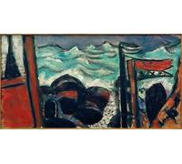 XcBAIHOUD Reproducción de lienzo Lienzo Imagen Lienzo Murales Piccolo mare in tempesta di Max Beckmann para Decoración de Paredes 60x90cm