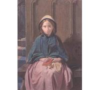 XcBAIHOUD Reproducción de lienzo Lienzo Imagen Lienzo Murales Ritratto di una ragazza che legge in un banco della chiesa di David Roberts para Decoración de Paredes 60x90cm
